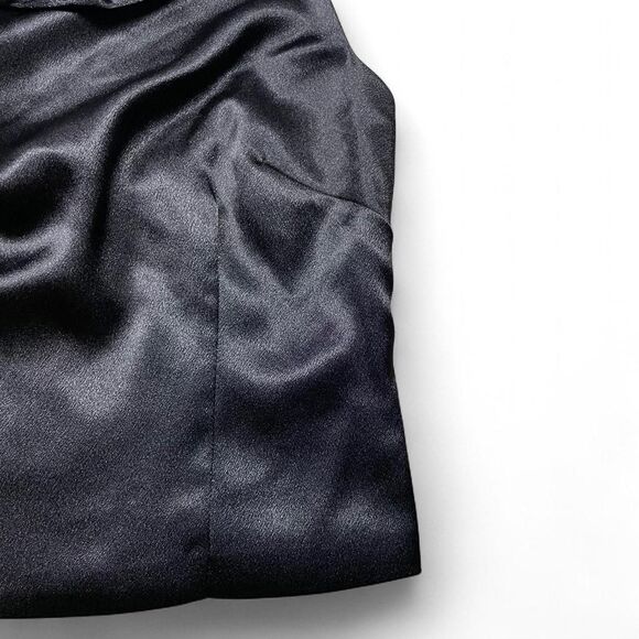 NWT French Connection Satin Fitted Maximalist Halter Top - Picture 5 of 8